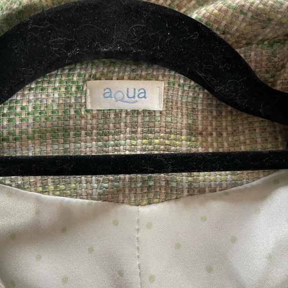 AQUA Tweed Lime Green Blazer. S. - Picture 8 of 9